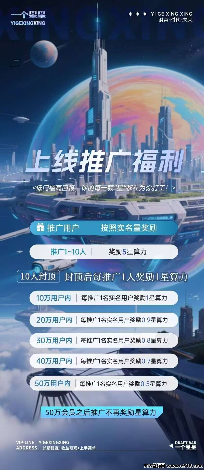 一个星星首码零撸项目阶梯模式+搬砖模式刚上线招募实力团队长