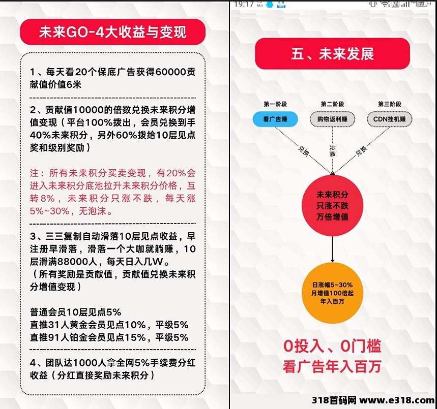 首码未来go广告收益高